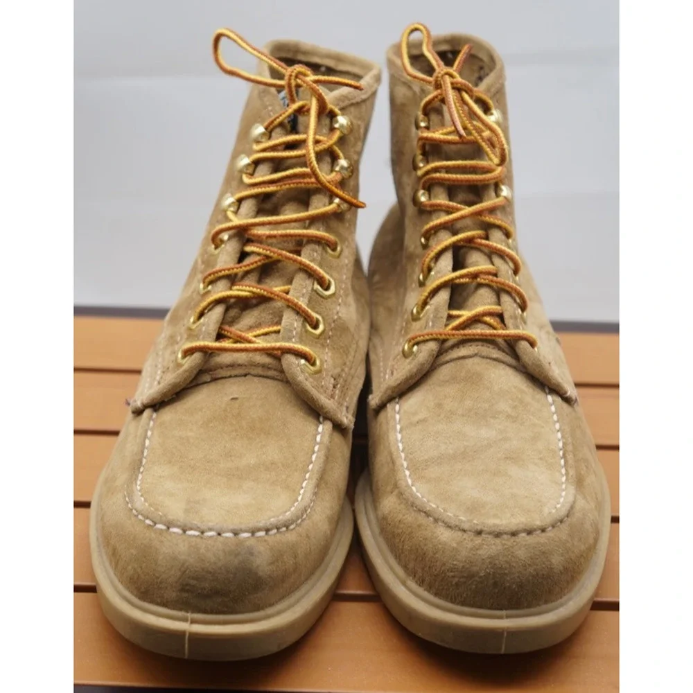 RARE VTG WOLVERINE SUEDE PIGSKIN Soft toe BOOT Sz 8.5(EEE) Wide